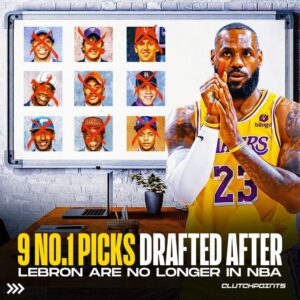 依旧是最高水准！美媒：已有9位状元比詹姆斯先淡出NBA