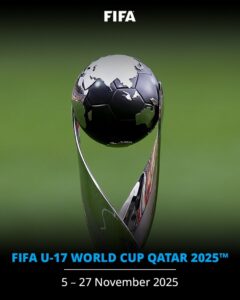 官方：U17世界杯2025年11月5日-27日在卡塔尔举办