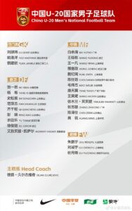 足球报：为备战U20亚洲杯，中国U20国家队将进行7场热身赛