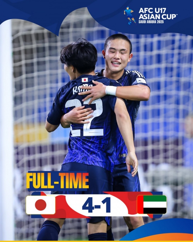 U17亚洲杯小组赛首轮赛果：日本4-1轻取阿联酋，韩国0-1不敌印尼