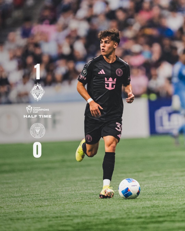 半场-迈阿密0-1温哥华白浪 梅西屡造险怀特头球破门迈阿密仅1射正
