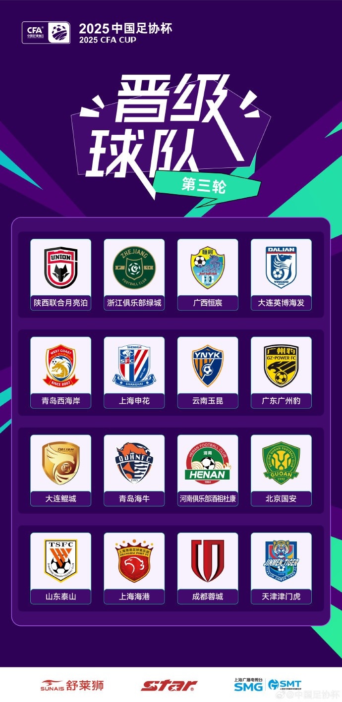 官方：本赛季足协杯第二次抽签仪式明天15:30进行