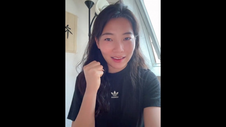 沈梦露为家乡淮安队加油：秉持比赛第1友谊第14的精神，越战越勇