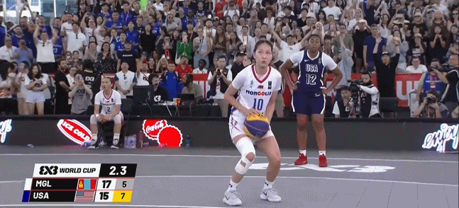 女子三人篮球世界杯：蒙古18-15击败美国，历史性闯入四强