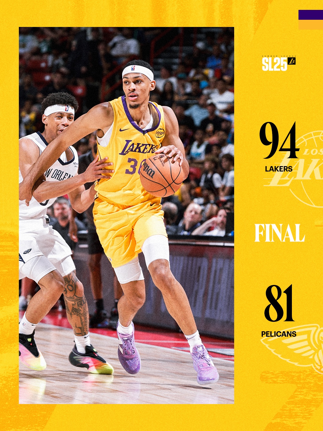 湖人夏联主帅盛赞贝兹利防守，后者回应：想证明自己属于NBA