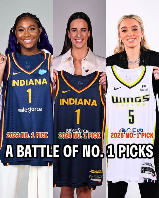 状元大对决！WNBA晒图为狂热vs飞翼预热：三大状元齐登场
