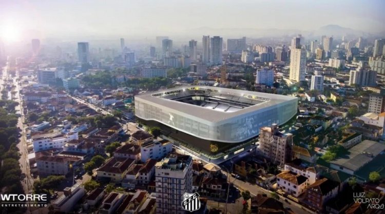 太阳报：桑托斯俱乐部将建造新球场，耗资9600万英镑有18层楼高