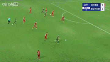 3分钟2球！弗兰克左脚兜射梅开二度，浙江2-1反超梅州！
