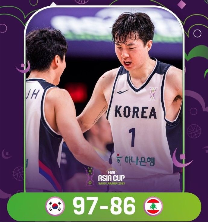 韩国男篮李政炫因膝盖半月板受伤退出本届亚洲杯，小组赛场均可得16分