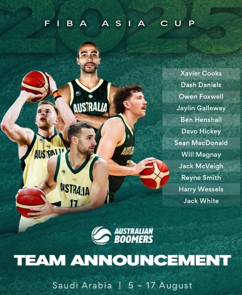 FIBA官方：澳大利亚男篮经验、体型优势，让他们成为亚洲杯夺冠热门