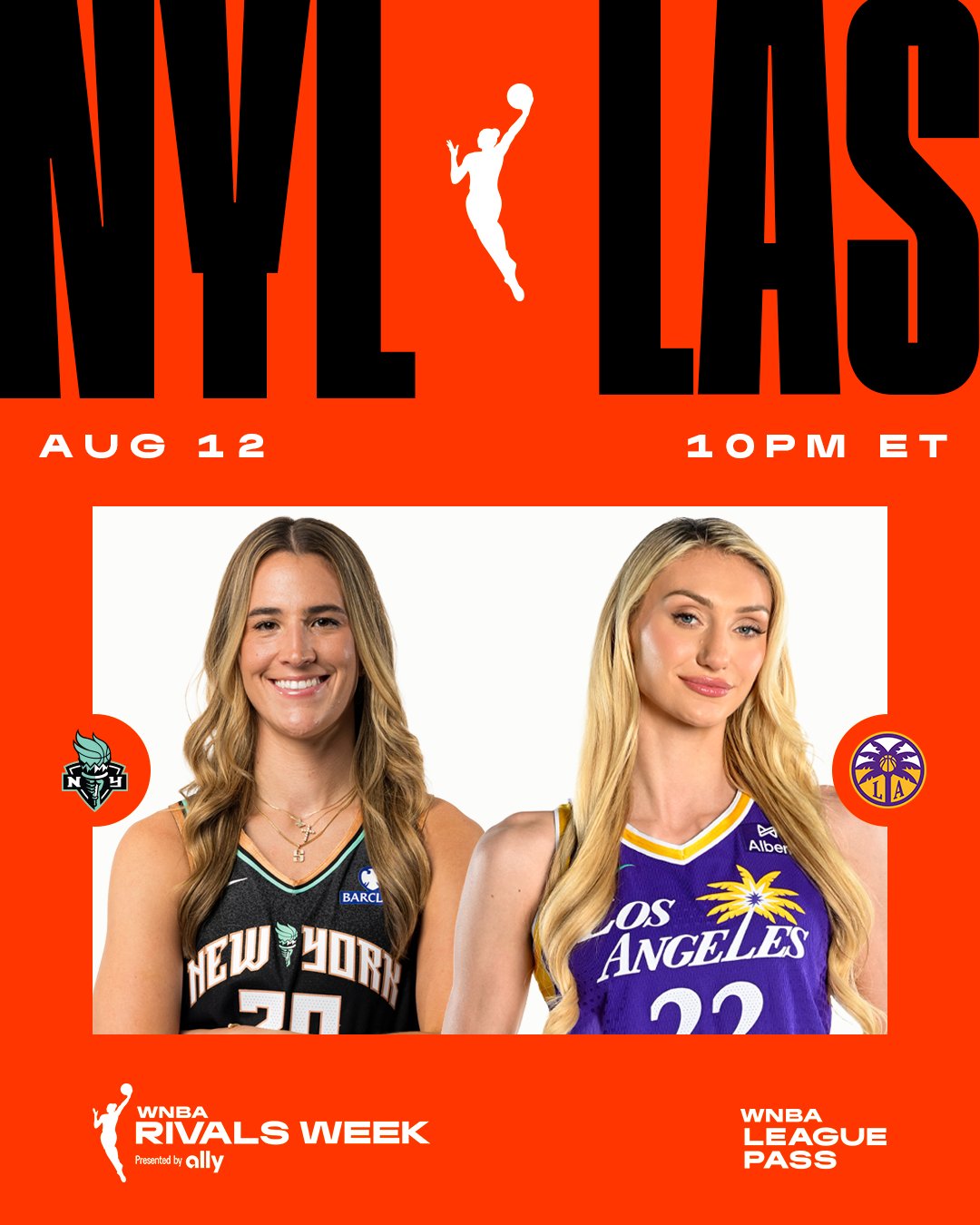 WNBA官方预热自由人vs火花：联盟历史上首场比赛的两队迎来对决